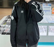 adidas寬松日常舒適運動(dòng)夾克外套男女春季新款阿迪達斯官方三葉草   黑色   L 曬單實(shí)拍圖