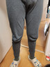 七匹狼（SEPTWOLVES）秋褲男單件裝純棉薄款打底褲青年男士棉毛褲保暖線(xiàn)褲 深麻灰 2XL 曬單實(shí)拍圖