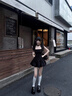 Sweetly·Sun黑色連衣裙女夏季新款赫本風(fēng)吊帶背帶連衣裙顯瘦收腰蓬蓬短裙女裝 黑色 L 建議【1055斤】 曬單實(shí)拍圖