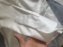 杉杉（FIRS）【200支DP免燙】【全身接縫處裝襯】高端商務(wù)長(cháng)袖襯衫男 白色 39  曬單實(shí)拍圖
