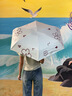 天堂傘超輕小巧口袋膠囊傘防曬遮太陽(yáng)傘折疊便攜女晴雨兩用傘男生 新品-流光白-花朵 曬單實(shí)拍圖
