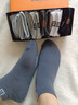 羅蒙（ROMON）襪子男士夏季【100%純棉】運動(dòng)抗菌防臭中短筒吸汗休閑耐磨薄款 曬單實(shí)拍圖