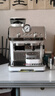 德龍（Delonghi）咖啡機 半自動(dòng)咖啡機銀騎士 意式美式家用現磨研磨一體機 可視壓力手動(dòng)打奶泡 EC9155.W 白色禮物 曬單實(shí)拍圖