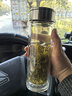 富光抗菌玻璃杯雙層高硼硅泡茶杯子茶水分離杯高檔車(chē)載水杯男京東限定 曬單實(shí)拍圖