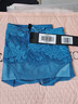 夏娃的誘惑白云組通透網(wǎng)紗立體蕾絲輕薄舒適女士平角內褲 藍色 XL 175/95 曬單實(shí)拍圖