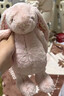 Jellycat花布邦尼兔動(dòng)物毛絨玩偶兔子玩偶兒童娃娃送禮生日禮物 徹蕊（胭脂粉色） Medium 曬單實(shí)拍圖