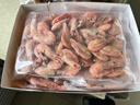 鮮京采帶籽熟凍北極甜蝦 凈重3斤/盒 135-195只 曬單實(shí)拍圖