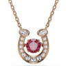 施華洛世奇（SWAROVSKI）SYMBOLICA新品施家“紅”運馬蹄項鏈女生日禮物【獨家限定禮盒】 曬單實(shí)拍圖