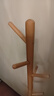 穩納 衣帽架 衣架落地 實(shí)木掛衣架 陽(yáng)臺臥室衣服架  原木色三腳款3176 曬單實(shí)拍圖