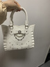 羅莉塔托托特包少女新款可愛(ài)手提珍珠水鉆Lolita斜挎包蝴蝶結單肩 白色 曬單實(shí)拍圖