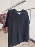 純白色500g重磅T恤純棉加厚螺紋領(lǐng)口短袖oversize潮牌三本針半袖 500g重磅短袖-黑色 L 建議140-160斤 曬單實(shí)拍圖
