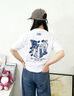PNJ美式潮牌短袖男女2026年夏季爆純棉T恤情侶衣服男裝 白色 L 建議125-145斤 曬單實(shí)拍圖