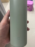 米家 保溫杯 316不銹鋼水杯 男女士杯子 大容量茶杯便攜 350ml綠色 曬單實(shí)拍圖