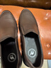 駱駝牌 皮鞋男士商務(wù)休閑鞋軟底軟皮爸爸懶人鞋子W932263660棕色43 曬單實(shí)拍圖