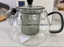 泥也泡茶壺玻璃茶壺泡茶家用茶水分離高硼硅玻璃壺可加熱全玻璃泡茶壺 曬單實(shí)拍圖