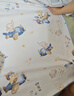 愛(ài)貝迪拉（AIBEDILA）隔尿墊嬰兒抑菌可洗純棉透氣防漏隔尿床單護理墊姨媽墊小鹿80*100 曬單實(shí)拍圖