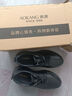 奧康（Aokang）奧康男鞋透氣休閑皮鞋商務(wù)休閑鞋舒適百搭厚底運動(dòng)鞋 黑色41  曬單實(shí)拍圖