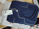 京東京造【10A抑菌】A類(lèi)一等品50支純棉睡衣男睡衣春夏情侶家居服紺青XL 曬單實(shí)拍圖