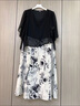 俞兆林中年媽媽夏裝套裝裙印花洋氣裙子中老年女夏季2026新款短袖連衣裙 水墨白花 2XL 建議 105-120斤 曬單實(shí)拍圖
