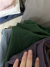 UR秋季新款男裝休閑撞色字母棉質(zhì)短袖T恤UMM450106 墨綠 M 曬單實(shí)拍圖