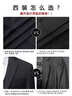羅蒙高端免燙抗皺西服套裝男士商務(wù)休閑婚禮正裝西服外套上衣服男裝 黑色(西服+西褲+襯衫+大禮包) 3XL 曬單實(shí)拍圖