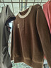 雪中飛（SNOWFLYING）圓領(lǐng)拼色毛衣女25秋冬季中年氣質(zhì)減齡女士套頭上衣長(cháng)袖打底衫女 曬單實(shí)拍圖
