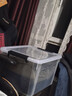禧天龍塑料衣物收納箱玩具整理箱車(chē)載儲物箱55L 透明 3個(gè)裝 帶輪 曬單實(shí)拍圖