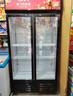 新飛 （Frestec）展示柜冷藏保鮮柜酒水飲料冰柜雙開(kāi)門(mén)冷藏柜酒店冷藏保鮮柜超市直冷玻璃門(mén)風(fēng)冷無(wú)霜冰箱立式冷柜 小雙門(mén)黑紅588L【直冷省電】【店長(cháng)推薦】 曬單實(shí)拍圖