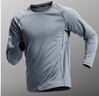 步銳特（BURUITE）健身服男長(cháng)袖秋季薄款速干衣打底內衣運動(dòng)T恤緊身籃球訓練上衣服 灰色 【寬松 快干 運動(dòng)】 2XL 【建議體重140-160斤】 曬單實(shí)拍圖