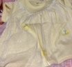 巴拉巴拉寶寶短袖t恤嬰兒女童上衣夏裝甜美網(wǎng)紗拼接時(shí)髦 淡黃31407 90 曬單實(shí)拍圖