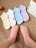 回力經(jīng)典條紋短襪女士夏季薄款棉襪女生襪子防臭抗菌低幫女款淺口船襪 【混色5雙裝】吸汗透氣+親膚不臭腳 均碼 （回力正品經(jīng)典棉襪） 曬單實(shí)拍圖