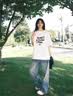 MJ STYLE純棉短袖T恤女2026春夏新款小清新字母印花居家通勤寬松打底衫 曬單實拍圖