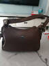 袋鼠（KANGAROO）品牌真皮大容量女士包包新年春夏七夕媽媽包單肩斜挎包婆婆軟皮包 棕色 收藏送零錢(qián)包 曬單實(shí)拍圖