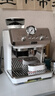 德龍（Delonghi）咖啡機 半自動(dòng)咖啡機銀騎士 意式美式家用現磨研磨一體機 可視壓力手動(dòng)打奶泡 EC9155.W 白色禮物 曬單實(shí)拍圖