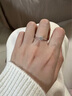 予心鉆約PT950鉑金人工培育鉆石戒指1克拉鉆戒求婚訂婚結婚對戒情人送禮物 鉑金培育鉆石戒指女款【30分】 曬單實拍圖