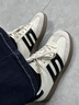 百麗女鞋復古拼色德訓鞋春夏新款百搭簡(jiǎn)約運動(dòng)休閑鞋B2614AM5 米白 37 曬單實(shí)拍圖