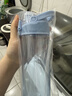 樂(lè )扣樂(lè )扣（LOCK&LOCK）人魚(yú)線(xiàn)塑料運動(dòng)水杯夏天便攜水壺帶刻度提手男女水杯子700ML藍色 曬單實(shí)拍圖