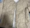 茵曼（INMAN）輕薄簡(jiǎn)約無(wú)領(lǐng)短款羽絨馬甲女士2025新款可內搭可外穿薄款外套 卡其色 M 曬單實(shí)拍圖