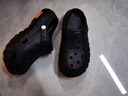 紅豆（Hodo）騎手洞洞鞋男款2026夏季外穿防滑輪胎底輕便透氣兩穿外賣(mài)涼拖鞋男 黑色【專(zhuān)為騎手設計】 42-43 適合43-44 曬單實(shí)拍圖