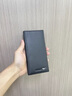 七匹狼（SEPTWOLVES）錢(qián)包男士長(cháng)款真皮2026新款超薄頭層牛皮拉鏈錢(qián)夾爸爸皮夾手包卡包 超薄黑拉鏈款3A3071031-01 曬單實(shí)拍圖