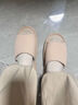 京東京造【天然乳膠】棉麻透氣拖鞋靜音拖鞋居家室內女士燕麥色37-38 曬單實(shí)拍圖