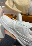 莆田男鞋潮牌夏季皮布拼接板鞋潮鞋莆田2025情侶休閑 運動(dòng)鞋 全白 單層 42 曬單實(shí)拍圖