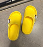 巴布豆兒童拖鞋男女童寶寶軟底居家浴室夏季涼拖鞋 黃色 170碼 曬單實(shí)拍圖