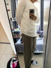 優(yōu)衣庫男女裝華夫格亨利領(lǐng)套頭衫長(cháng)袖T恤純色休閑475353 469924 475353/01乳白色 XL 曬單實(shí)拍圖