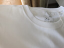 京東京造80支液氨短袖男士t恤打底衫內搭春季新款男裝衣服輕奢抗皺 白XL 曬單實(shí)拍圖