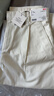 優(yōu)衣庫合作款/男裝女裝廓形長(cháng)褲/休閑褲褲子484875 01 乳白色 M 曬單實(shí)拍圖