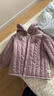 巴厘小豬女童棉服秋冬季甜美可愛(ài)外出加厚棉襖女寶寶夾棉保暖上衣兒童外套 星洛紫 110 曬單實(shí)拍圖