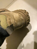 駱駝（CAMEL）工裝靴女休閑拼接厚底高幫鞋登山鞋馬丁靴 L24W283645 卡其 38  曬單實(shí)拍圖