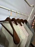 淑度實(shí)木衣架家用衣柜掛衣木質(zhì)西裝衣服撐子短頸防滑無(wú)痕掛衣架晾曬架 5個(gè)裝【短頸省空間】高品質(zhì)實(shí)木衣架 曬單實(shí)拍圖