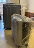 新秀麗（Samsonite）行李箱20+28英寸拉桿箱雙尺寸套裝箱旅行箱包TS7銀色密碼箱 曬單實(shí)拍圖
